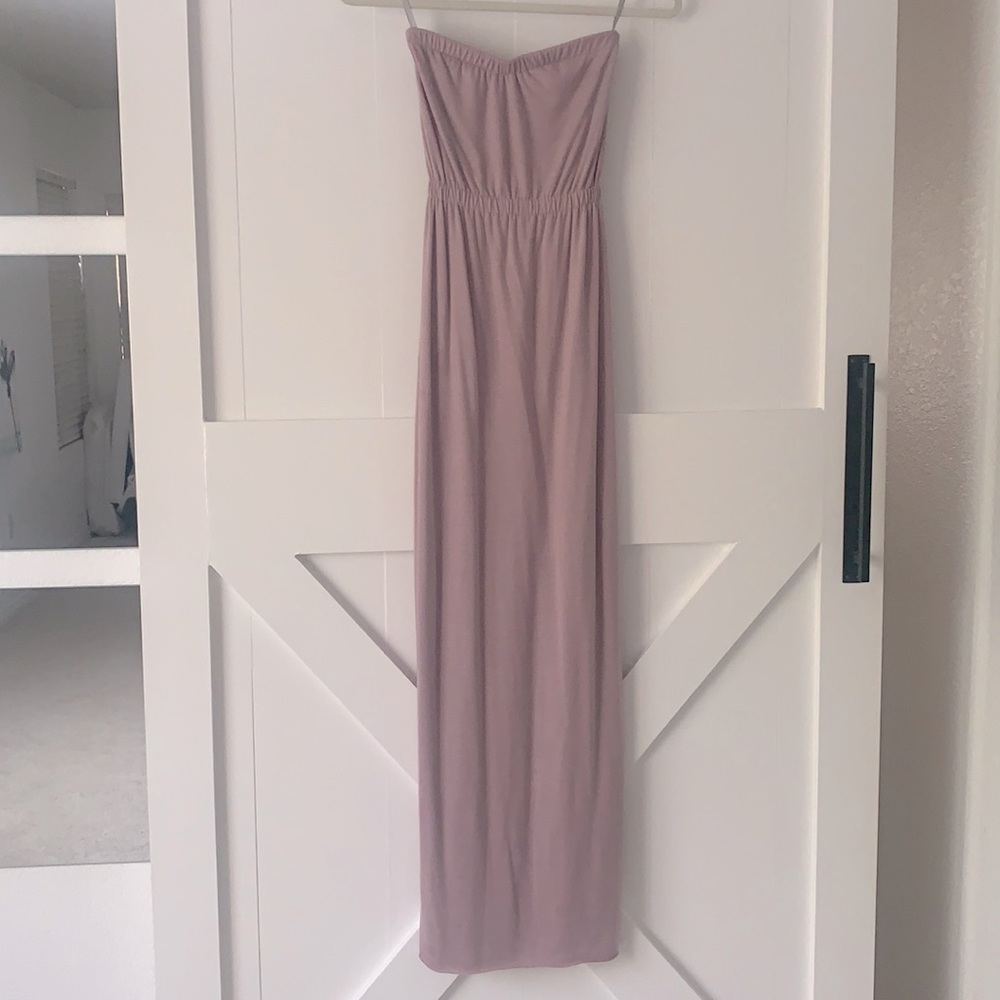 CHASER Empire Waist Maxi Dress Open-back